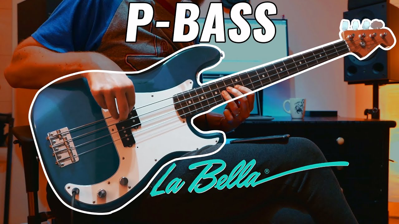 Fender Precision Bass with La Bella Flatwound strings