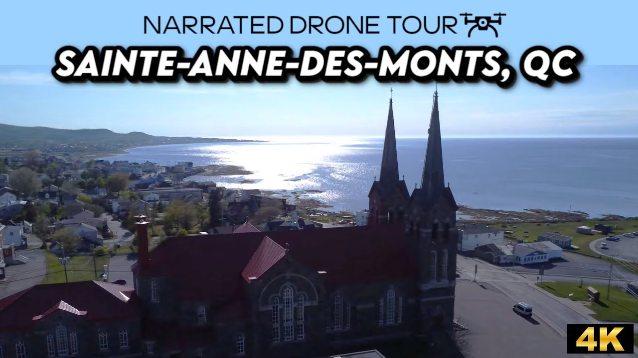 Stunning 4K Drone Journey Over Sainte-Anne-des-Monts, Québec 🌄✨ | Breathtaking Aerial Views!