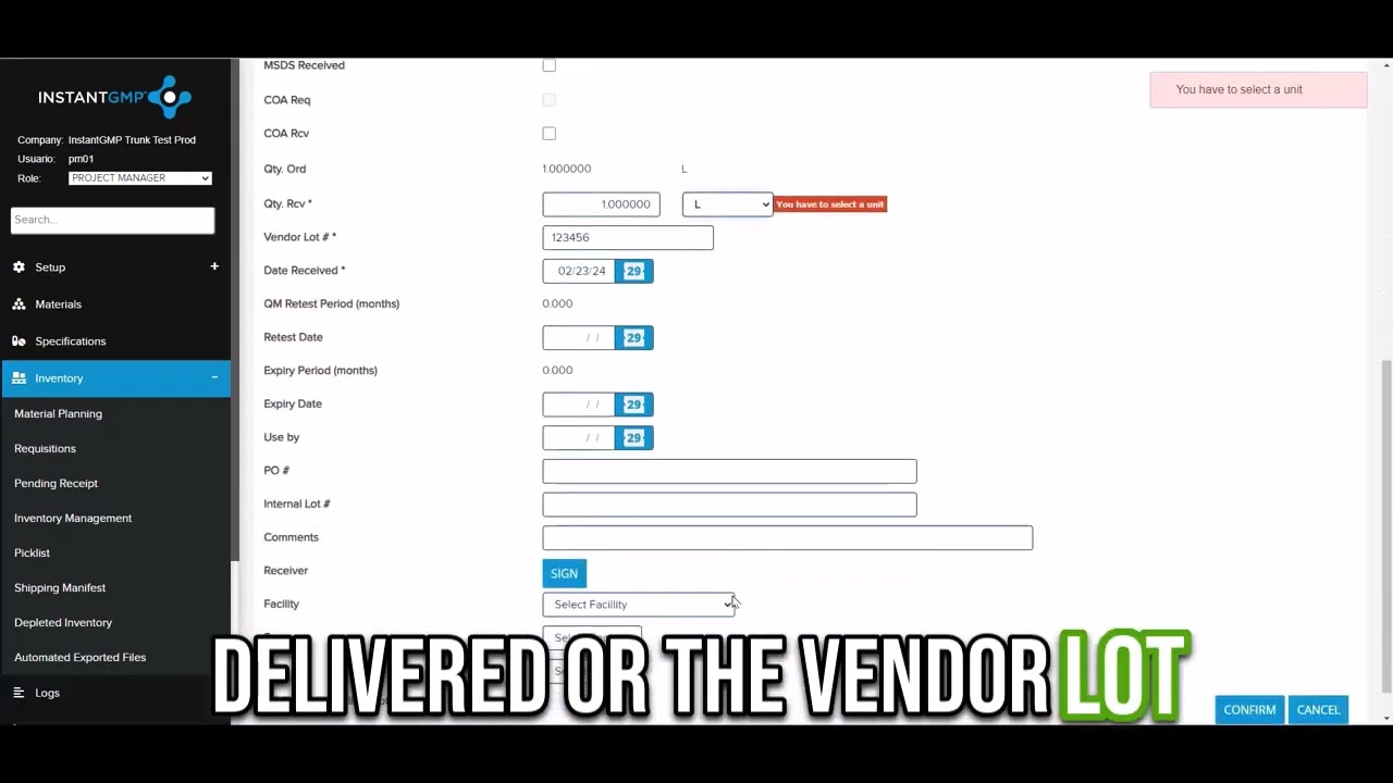 InstantGMP™: Software That Manages & Organizes Your Manufacturing Processes