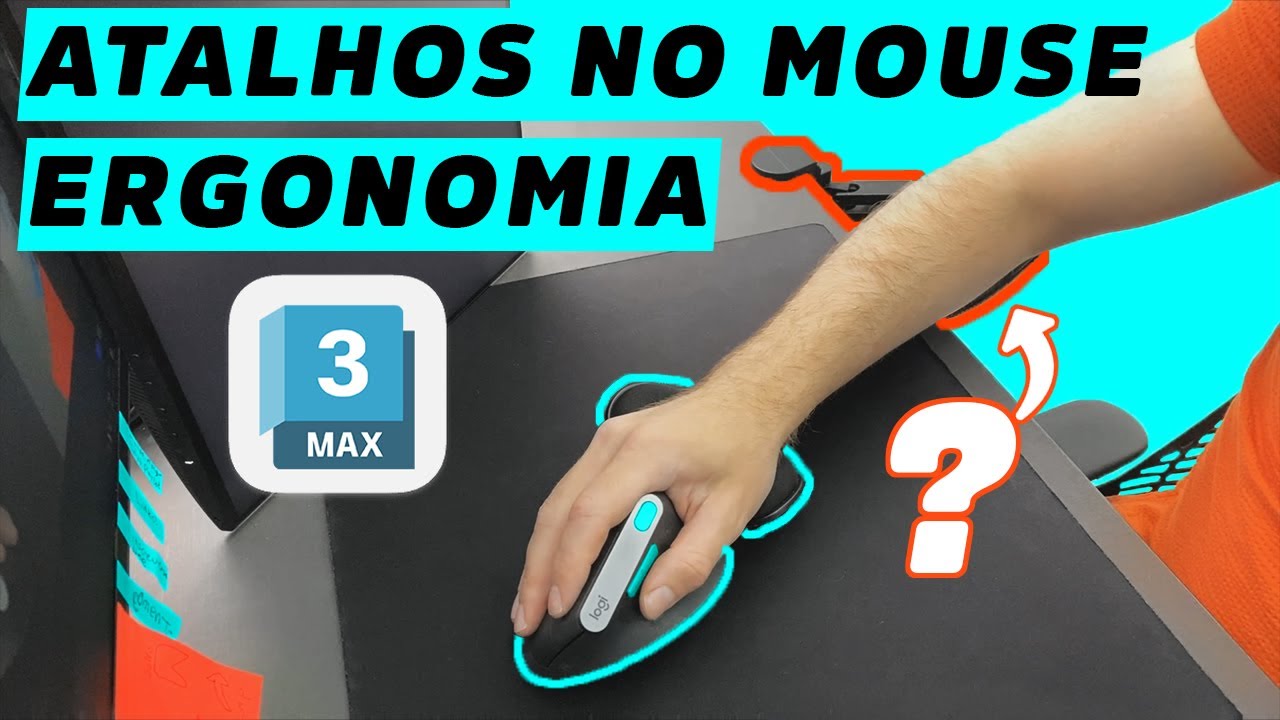 Configurando atalhos no mouse e ergonomia no trabalho | Logitech Mx Vertical #3dsmax #Logitech