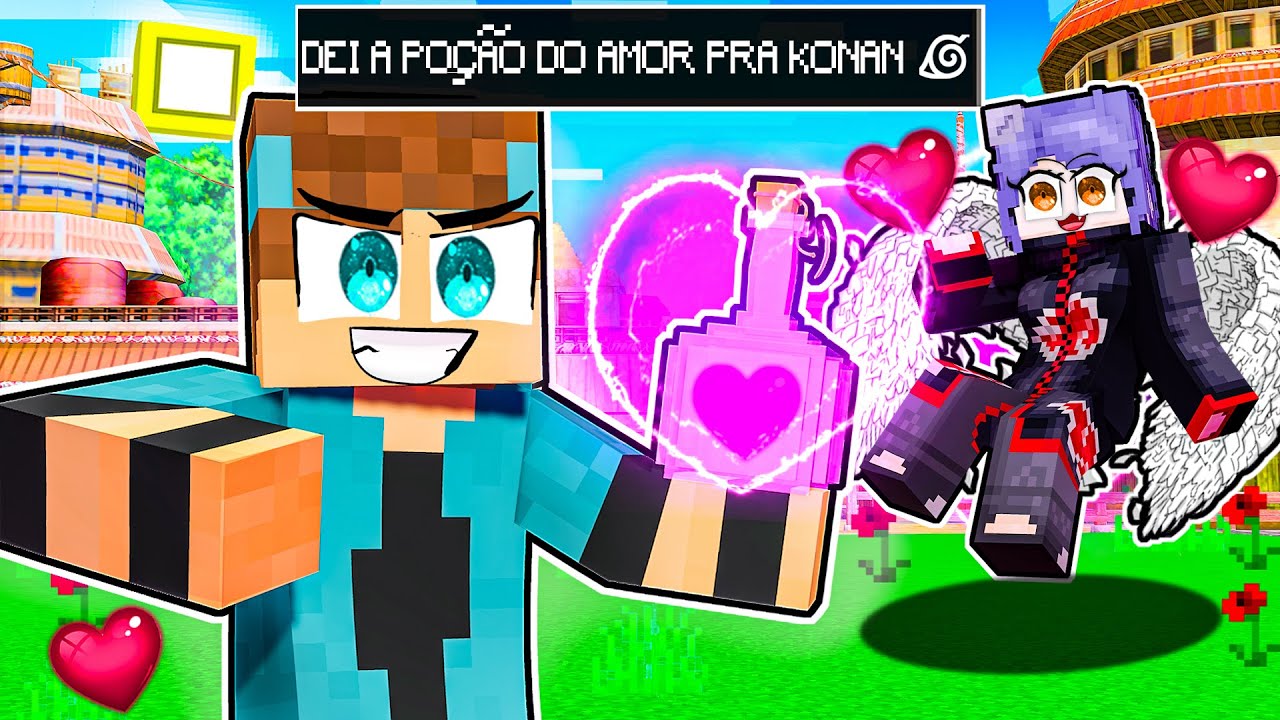DEI UMA POÇÃO do AMOR PARA A KONAN no MINECRAFT!