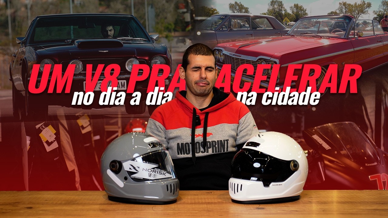 NORISK V8 - Capacete Retrô de FIBRA de VIDRO para a CIDADE | MOTOSPRINT TV