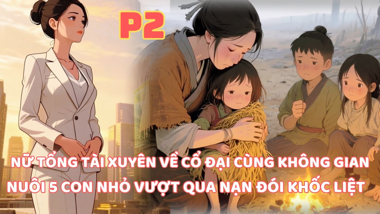 NỮ TỔNG TÀI XUYÊN VỀ CỔ ĐẠI MANG THEO KHÔNG GIAN CÙNG 5 CON CHẠY NẠN VƯỢT QUA NẠN ĐÓI -P2