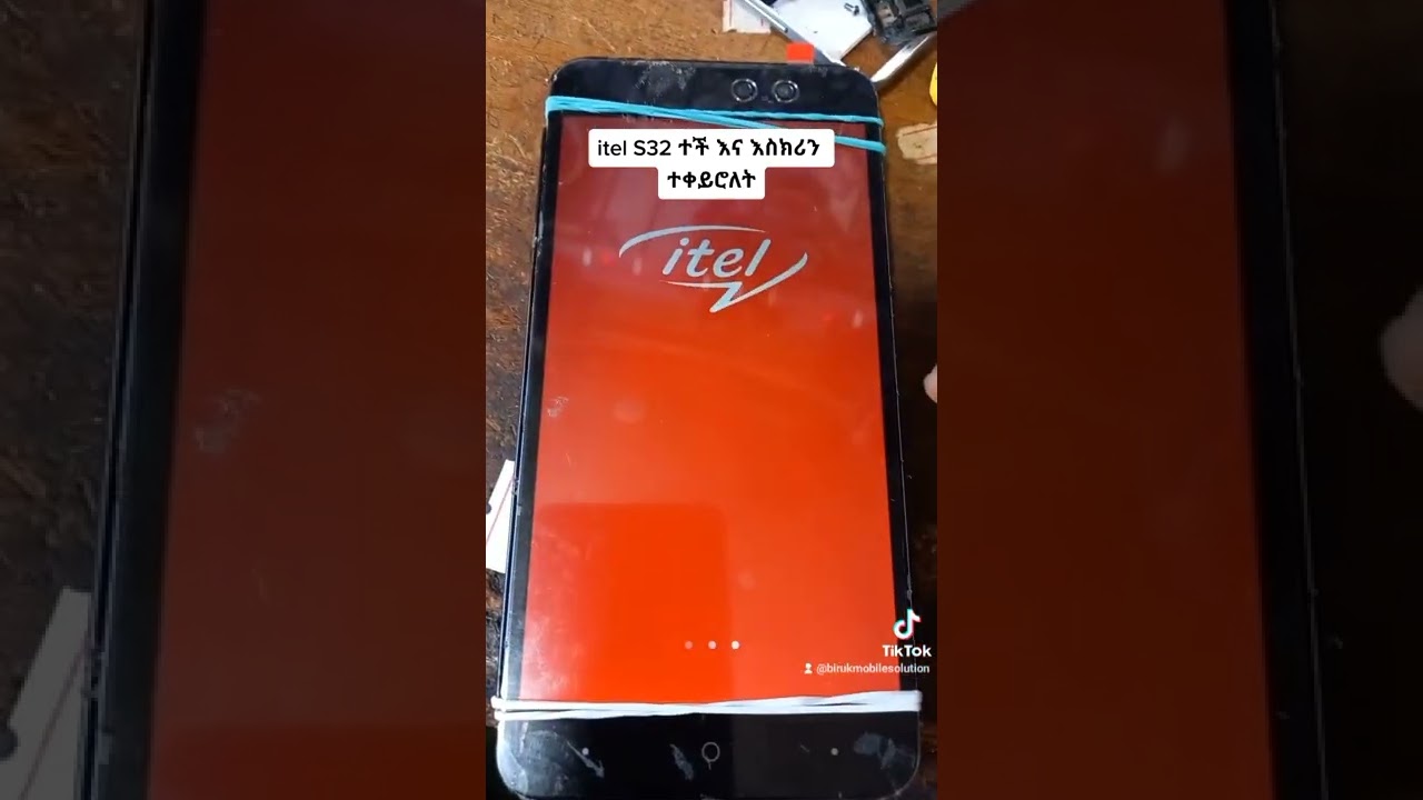 Itel S32 changing sealed original screen successfully