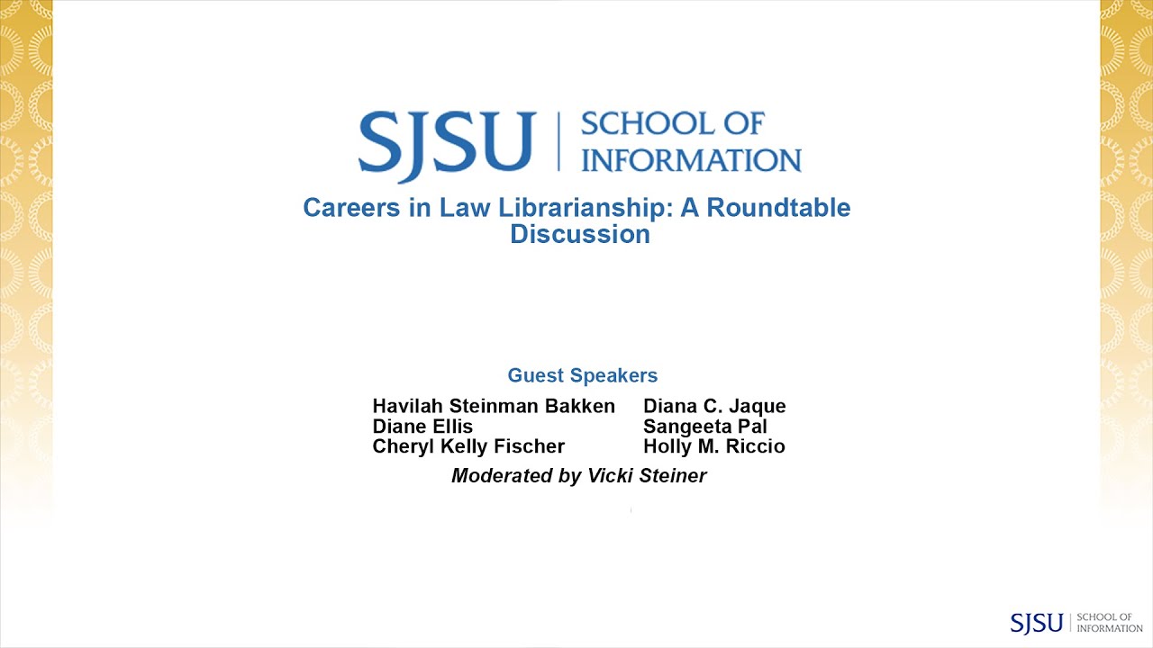Careers in Law Librarianship: A Roundtable Discussion