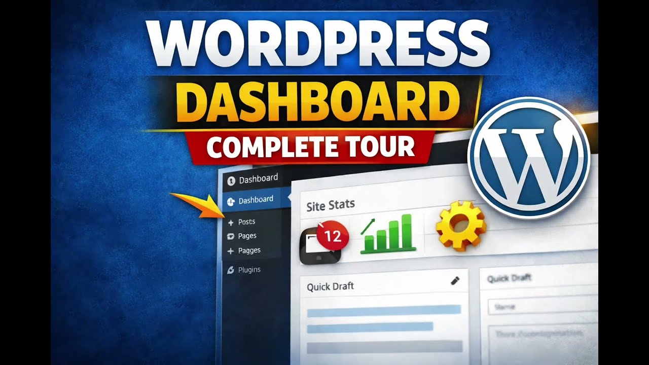 WordPress Dashboard Full Tutorial | Step by Step for Beginners
