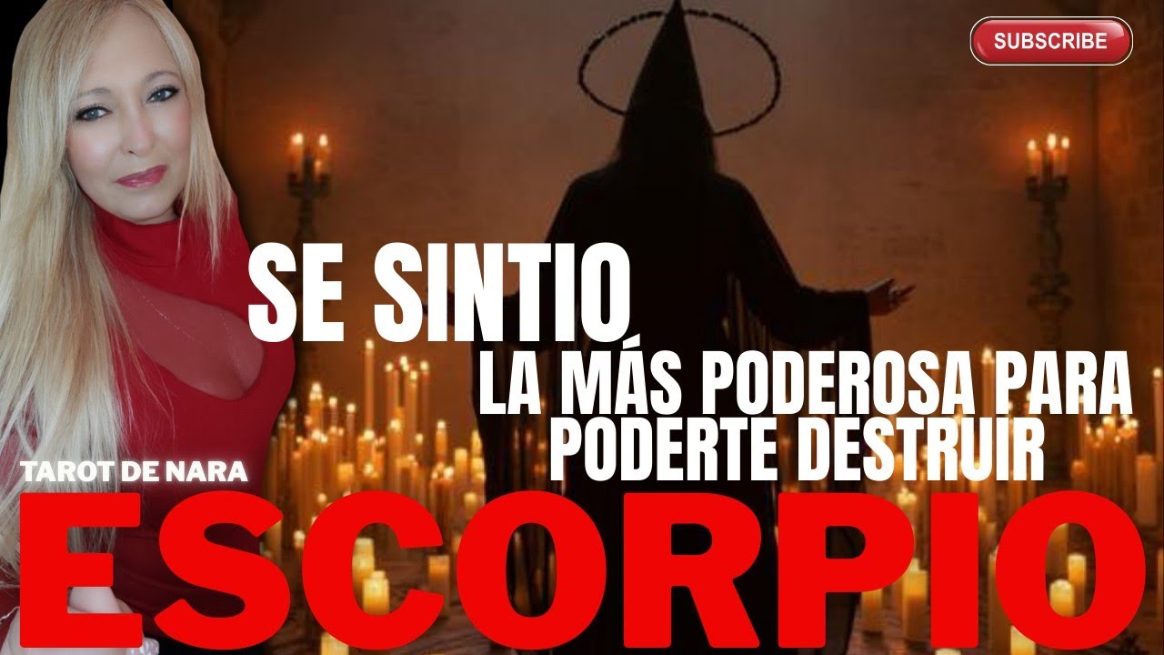 ESCORPIO♏SE LUCRO DE TI! ALGUIEN MÁS PARTICIPO PERO NO SABE COMO SALIR DEL CULTO TIENE MIEDO!