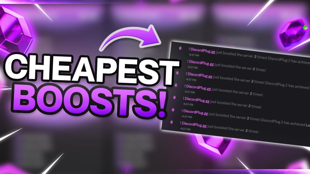 Quickest and Cheapest Discord Server Boosts | DiscordPlug.gg