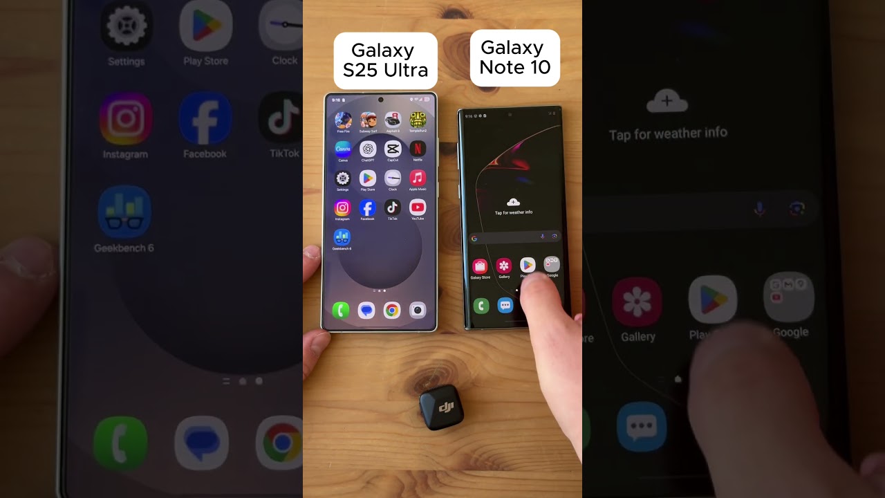 Galaxy Note 10 vs S25 Ultra ASMR Sounds 🔊#ASMR #GalaxyNote10 #S25Ultra #SatisfyingSounds #TechShorts