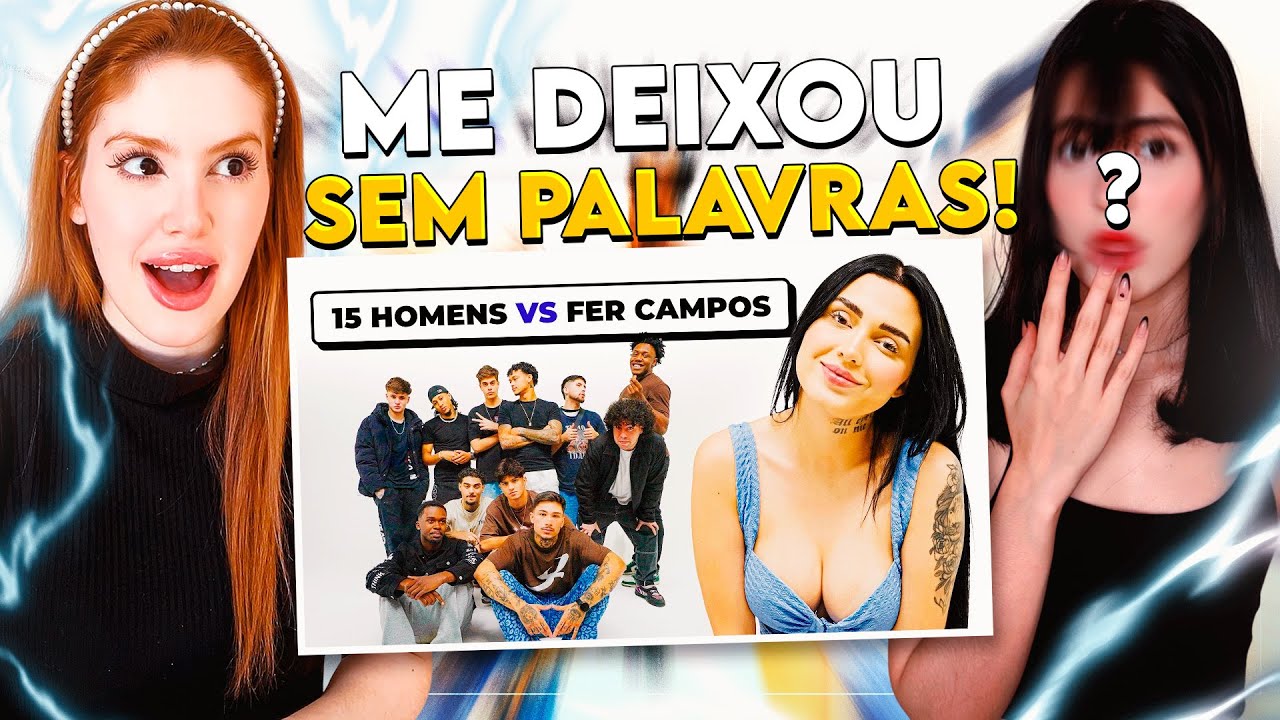 REACT | 15 HOMENS vs FERNANDA CAMPOS | CR Reacts