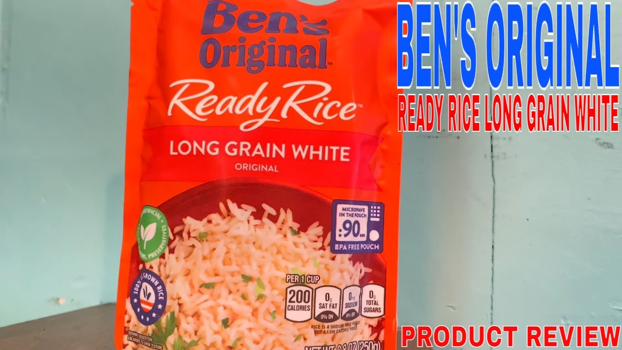 ✅  BEN'S ORIGINAL Ready Rice Original Long Grain White Rice, Easy Dinner Side🔴