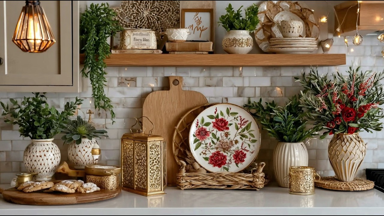 Beige & White Elegant Cottage Kitchen Tour 2026 | Romantic Vintage Farmhouse Small Space Decor