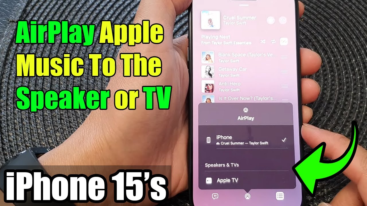 iPhone 15/15 Pro Max: How to AirPlay Apple Music To The Speaker or TV