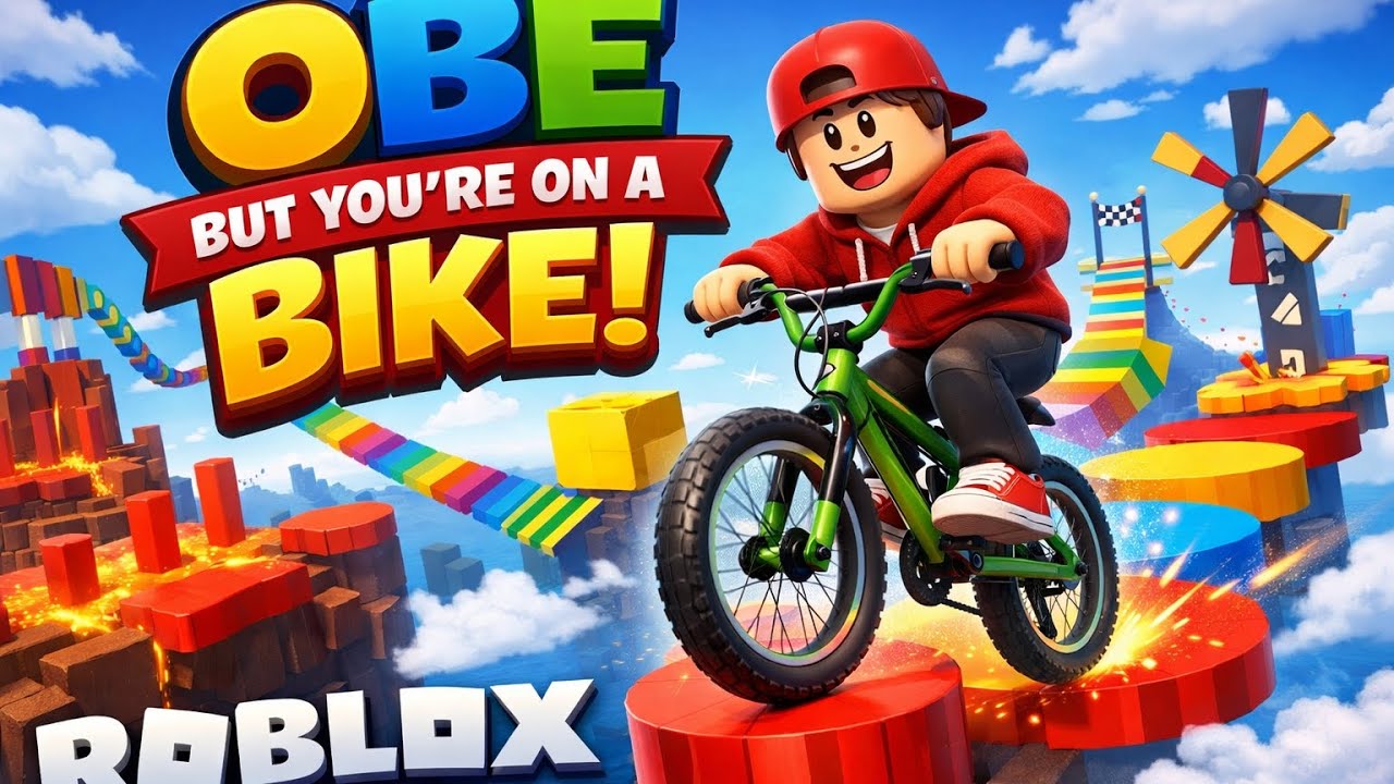 Obby but you are on a bike roblox game