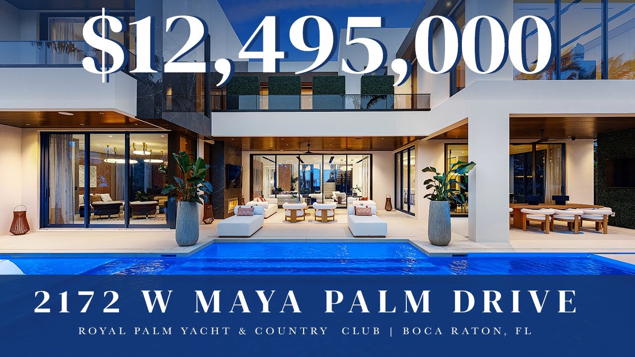 Brand New $12.5M Designer Estate in Royal Palm Yacht & Country Club!