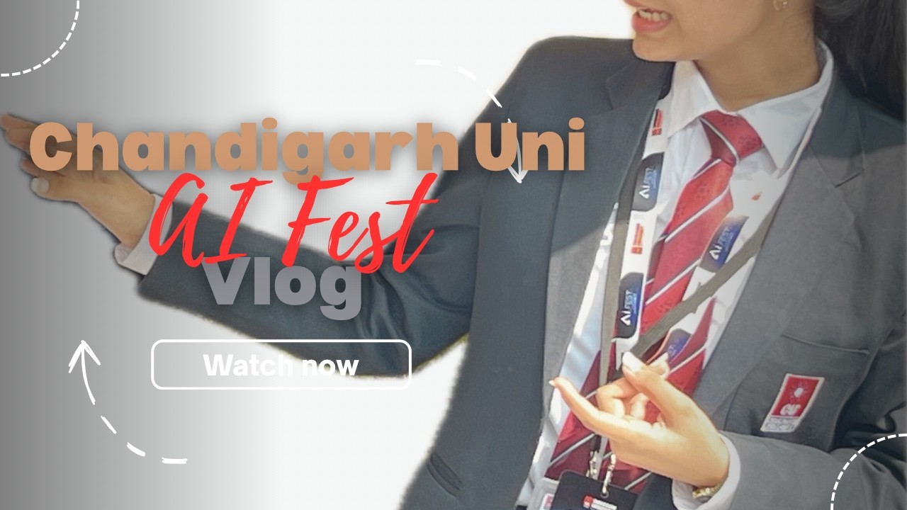 AI Fest at Chandigarh University Was Pure Chaos 😂 | First Uni Vlog