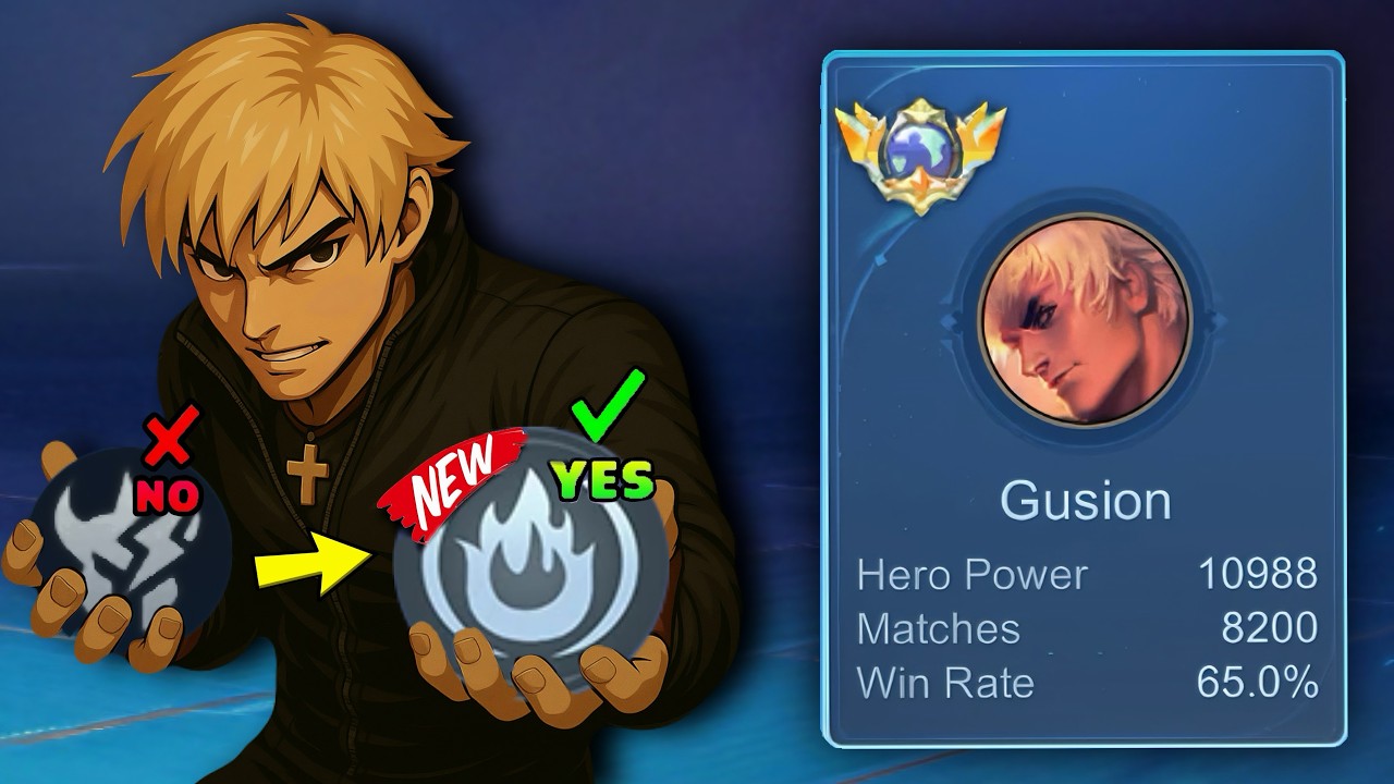 I&rsquo;M BACK!! THE REASON WHY THIS BUILD & EMBLEM FOR GUSION IS BROKEN!!🤯 - Mobile Legends