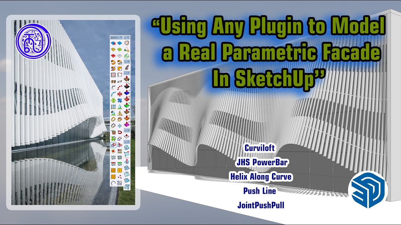 Step-by-Step with Plugin to Model a Real Parametric Façade in SketchUp | Tips and Tricks