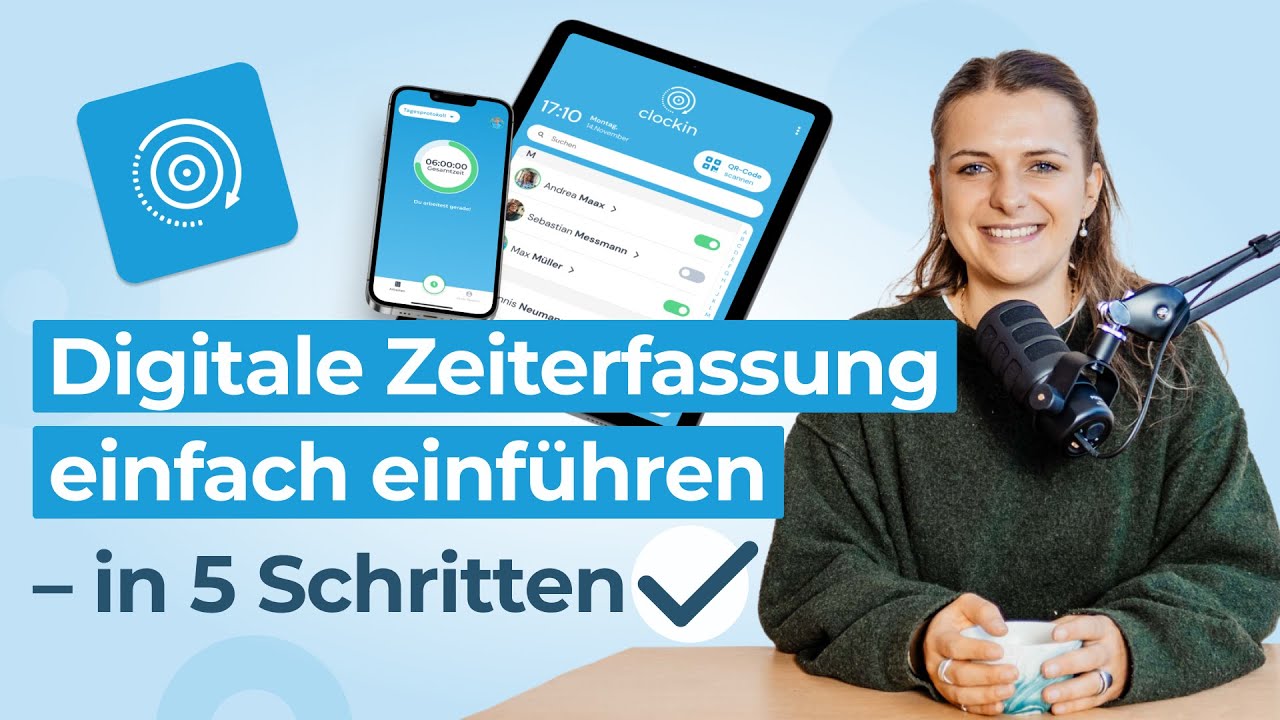 Digitale Zeiterfassung einfach einführen in 5 Schritten