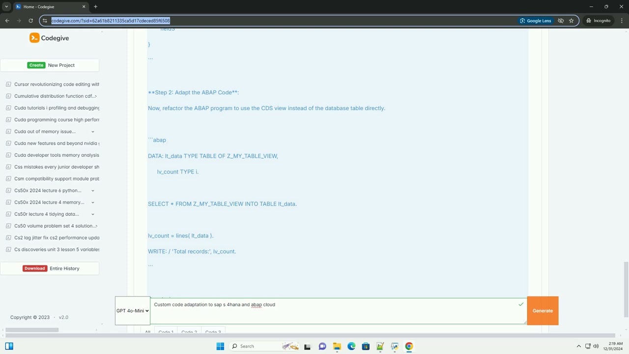 custom code adaptation to sap s 4hana and abap cloud