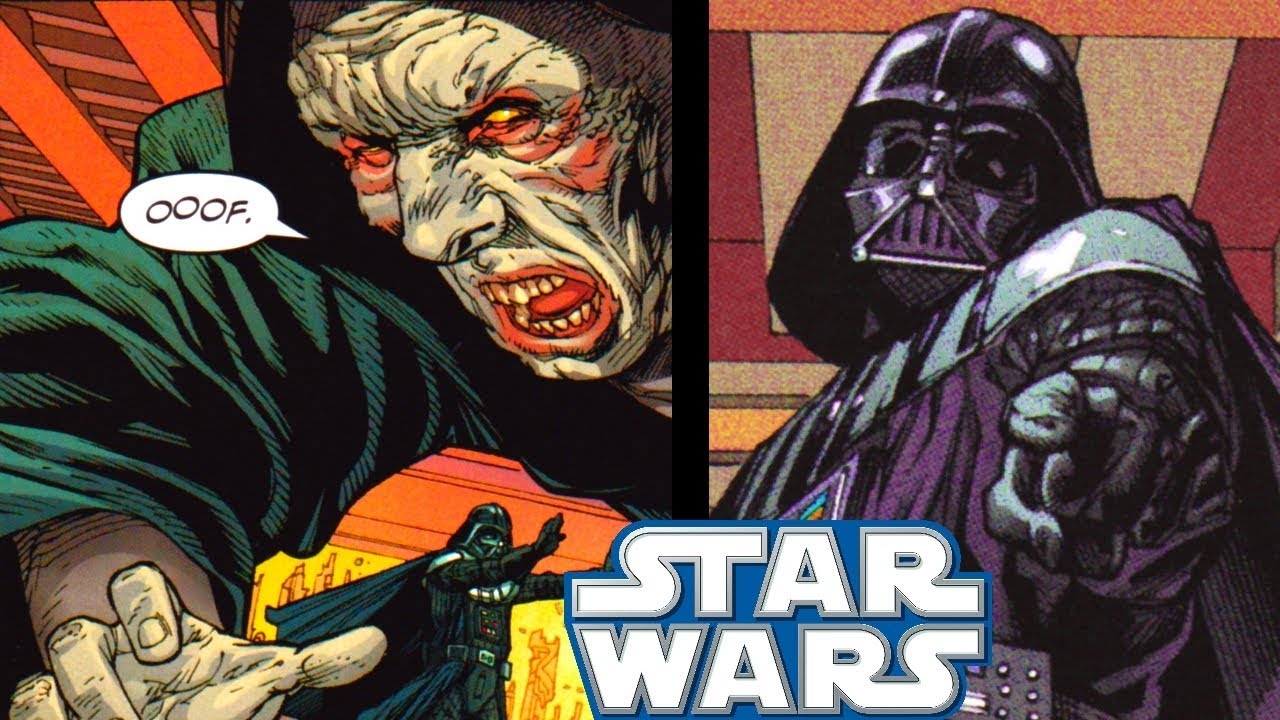 Darth Vader FORCE PUSHES Sidious And How Sidious REACTED!! - Star Wars Comics Explained