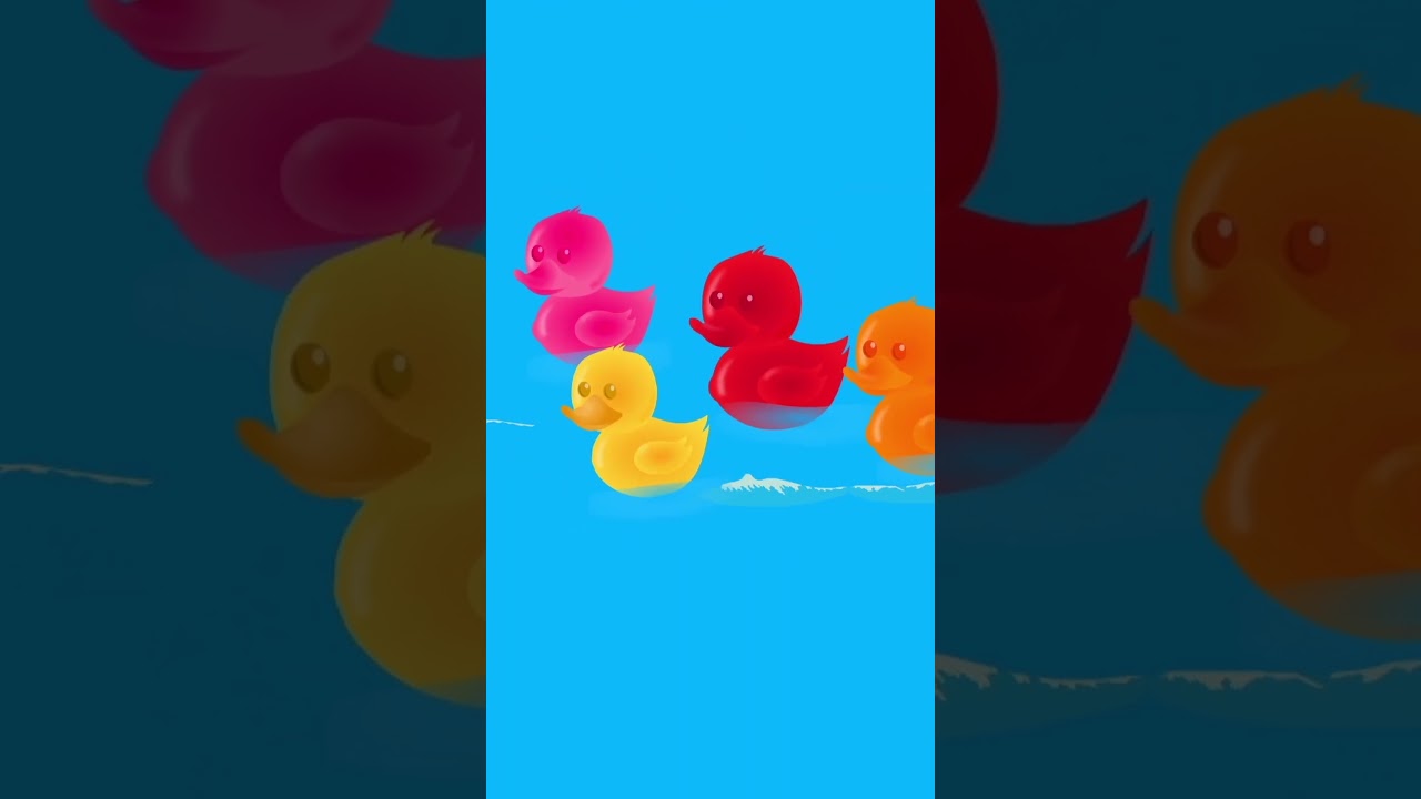Five Little Duck #shorts #kidsvideos #trending #cartoon #jellybears