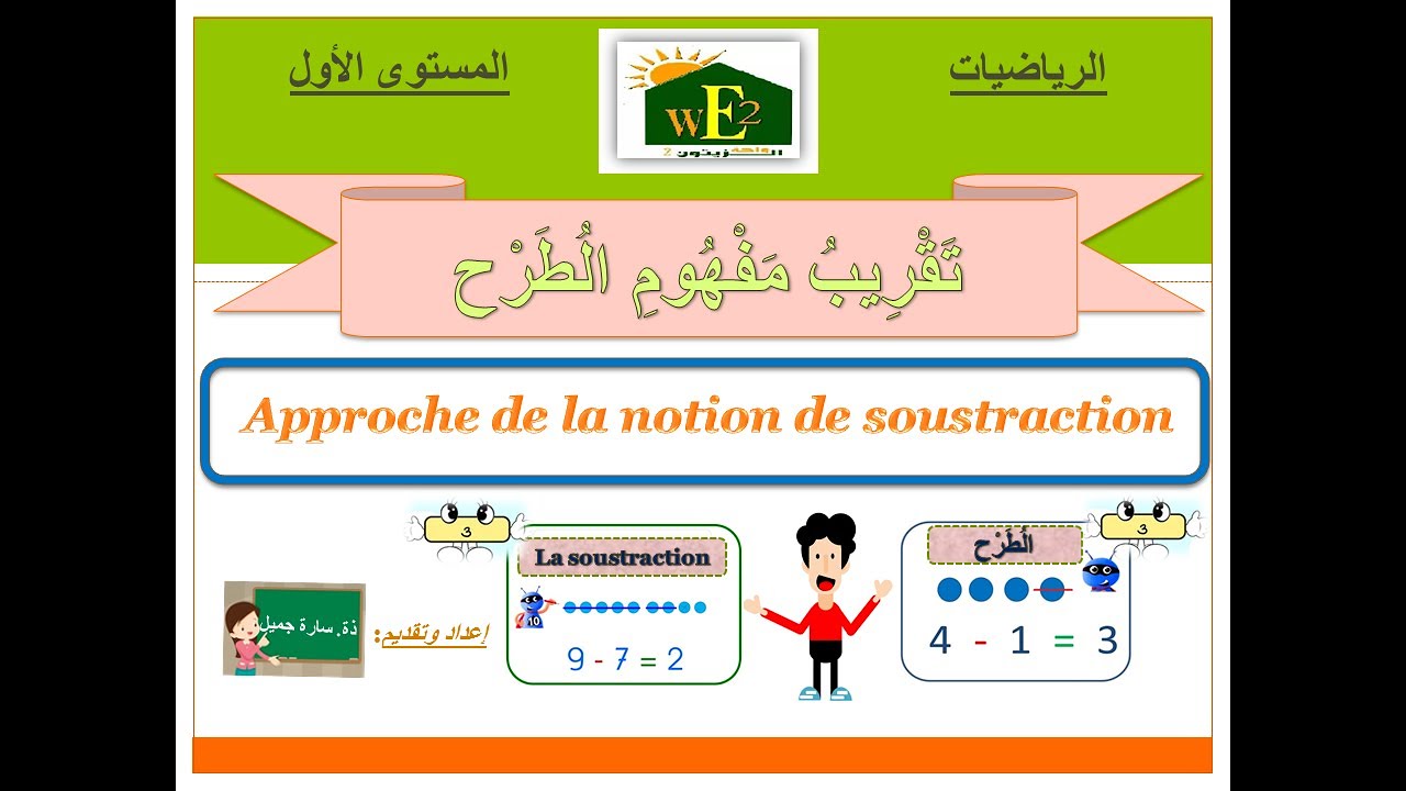 leçon soustraction _ تقريب مفهوم الطرح بطريقة بسيطة ~تعليم عملية الطرح