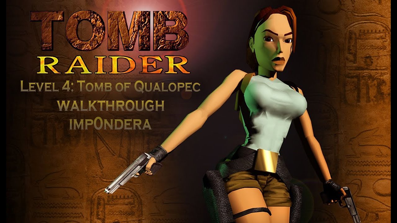 Tomb Raider (1996) Level 4: Tomb of Qualopec - WALKTHROUGH 100% [NAPISY PL]