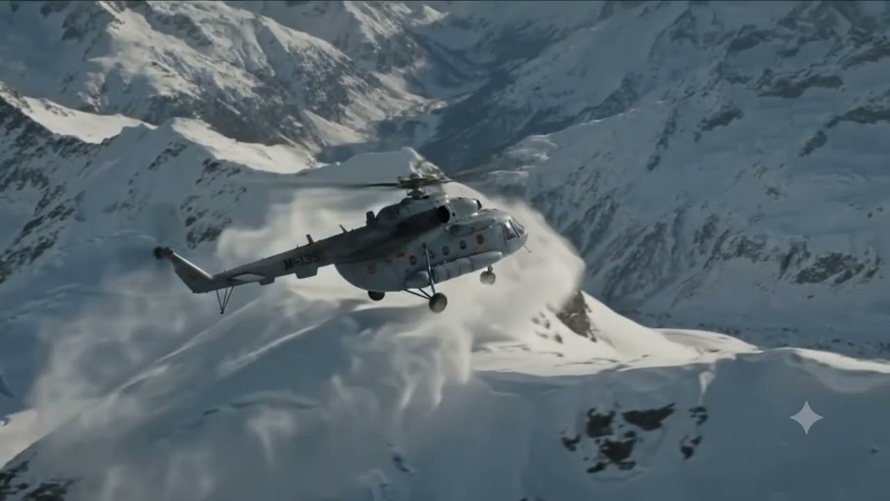 Mi 17 helicopter flying mountains 202606100929