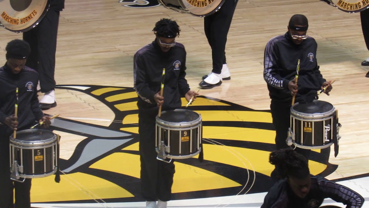 Alabama State University Drumline Section Halftime Performance During Alabama A&M Basketball Game