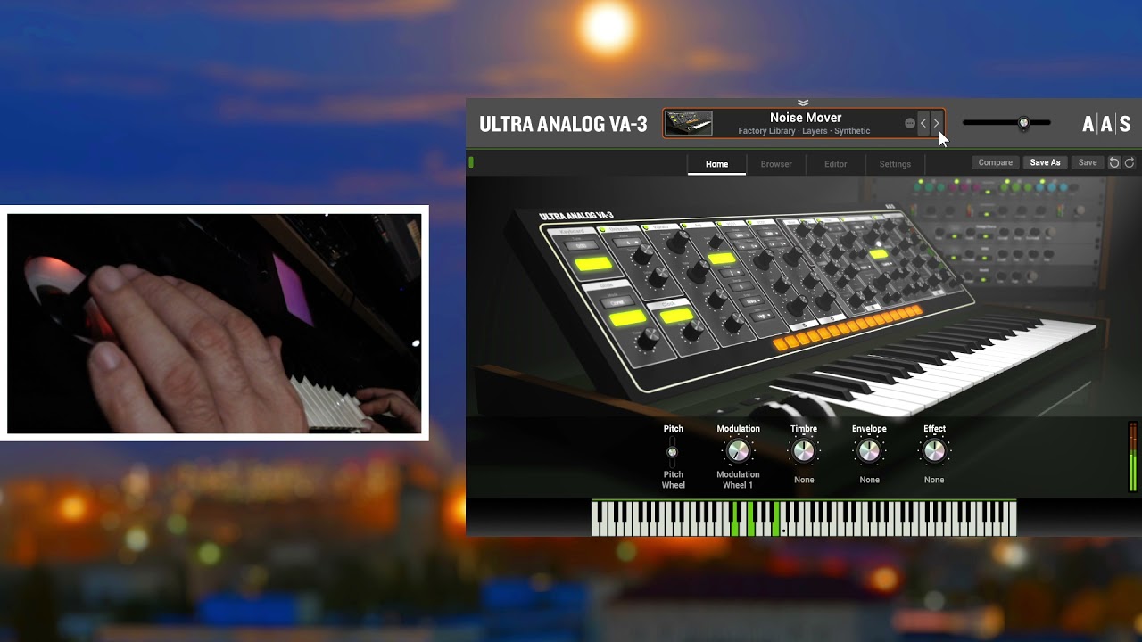 AAS Ultra Analog VA-3 Analog Synthesizer / Studio Demo Sound