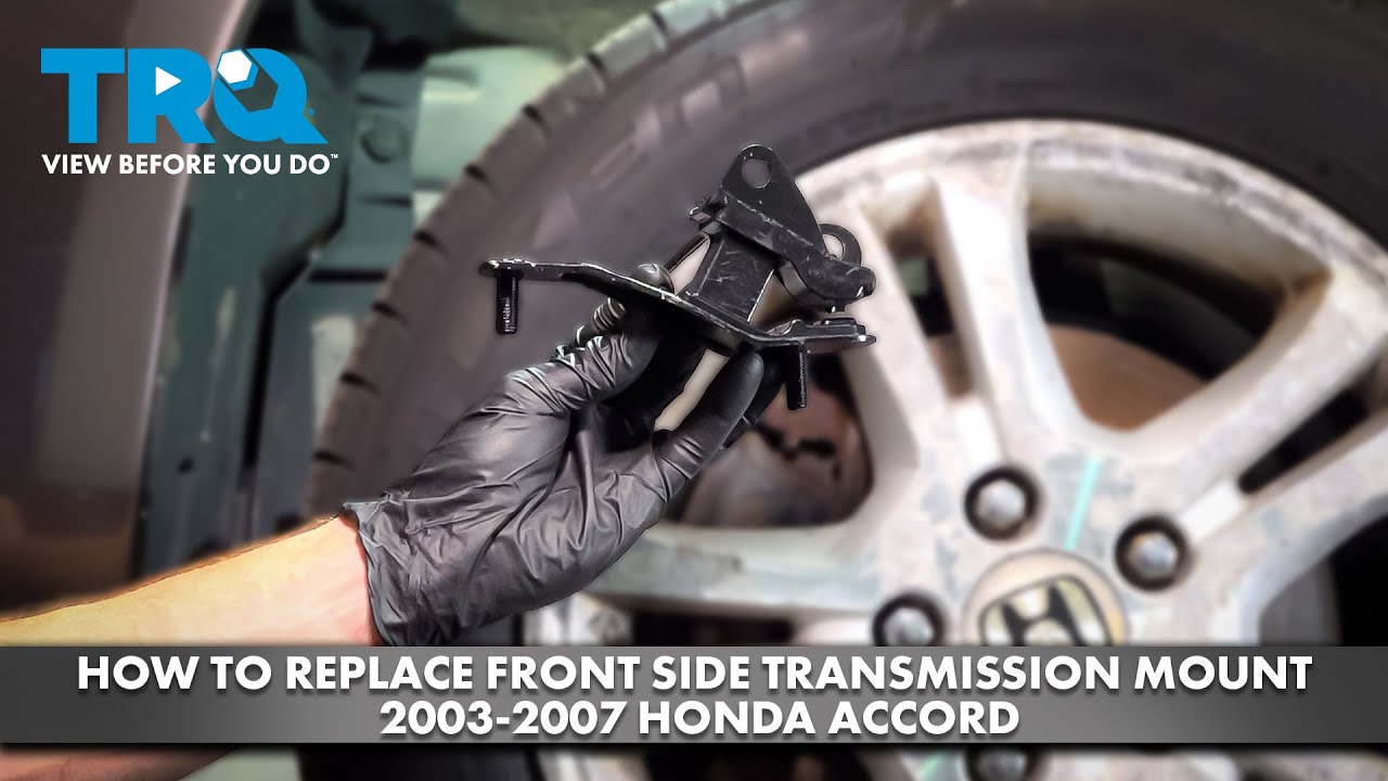 Как заменить переднюю боковую опору коробки передач Honda Accord 2003-2007