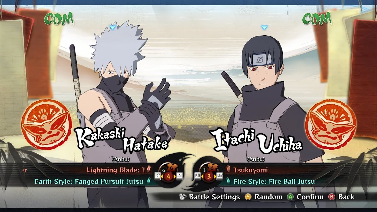 Itachi Anbu vs Kakashi Anbu — Naruto Shippuden Ultimate Ninja STORM 4