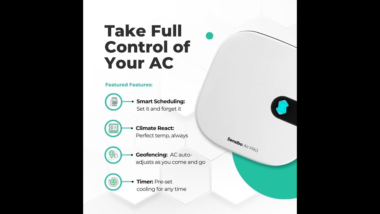 Sensibo Air PRO - Air Conditioner Smart Controller & Air Quality Sensor. Smart Thermostat