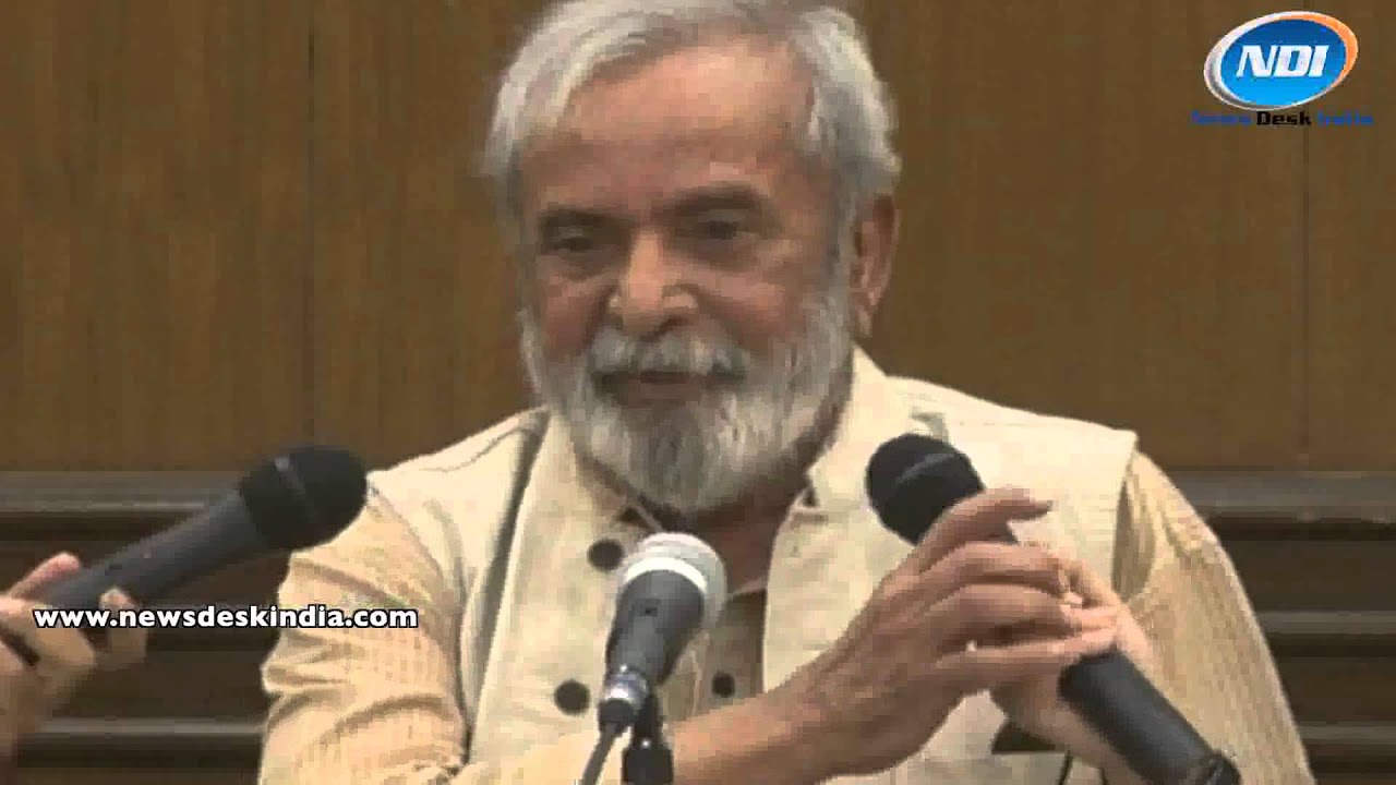 U.R.Ananthamurthy sharing his views regarding the Election 2014