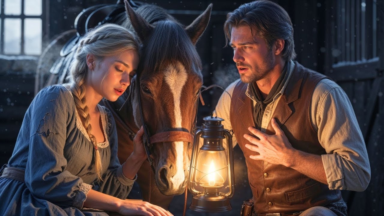 Er fand eine junge Witwe beim Pferd—bis sie im Schlaf den Namen seiner toten Frau flüsterte