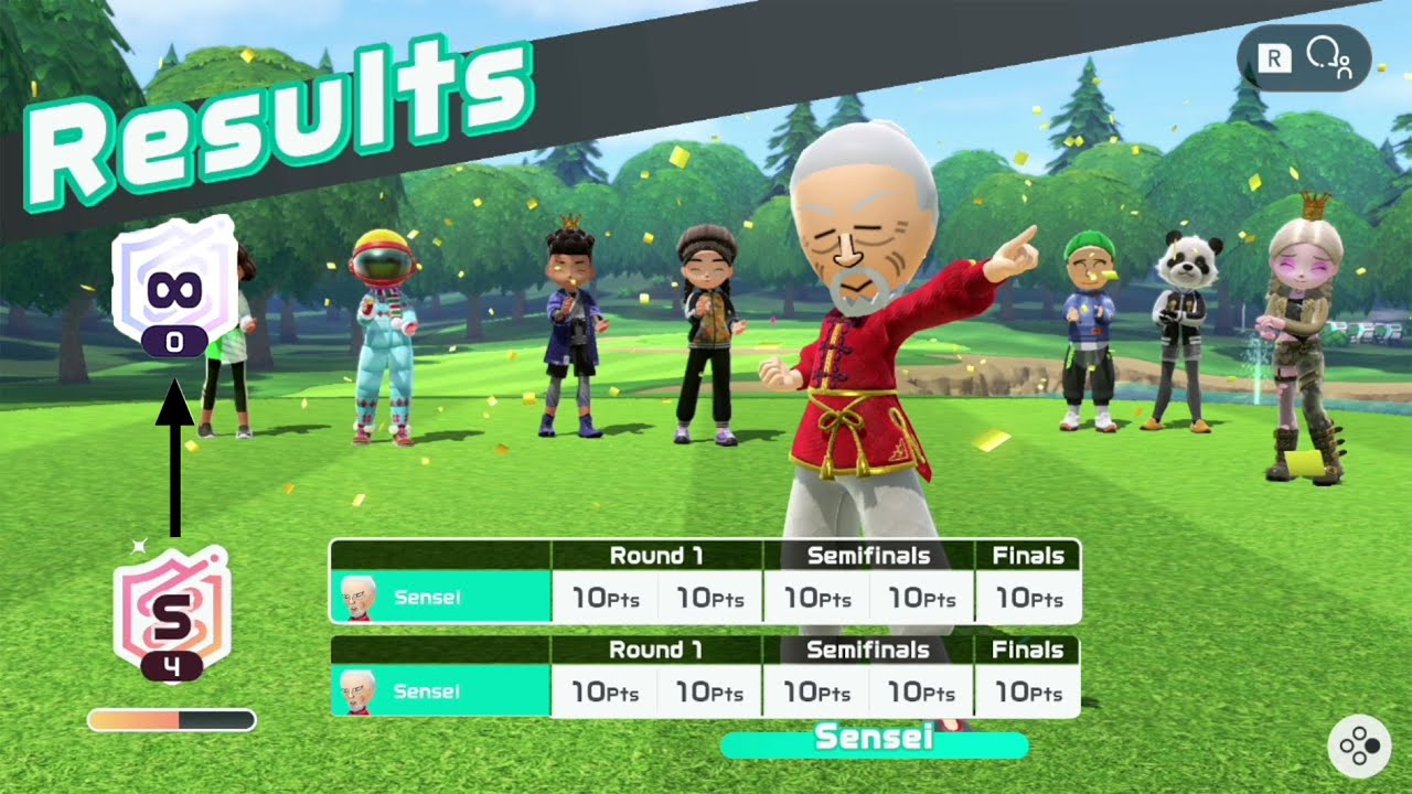Постоянство — секрет победы в большем количестве игр! (Nintendo Switch Sports Golf)