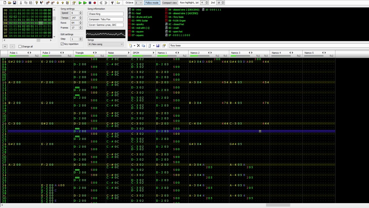 Chaos King - Famitracker Cover (8bit, N163)