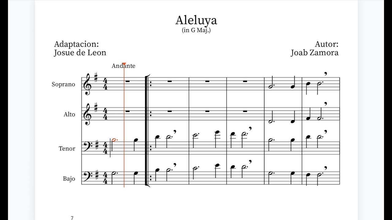 Aleluya (Zamora) (LLDM): Ensamble