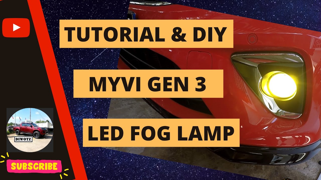 Tutorial & DIY - How To Install LED Lamp For MYVI Gen3 Fog Lamp