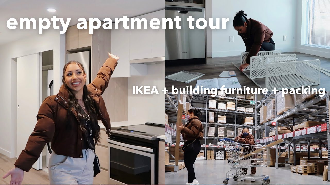 ТУР ПО ПУСТОЙ КВАРТИРЕ 2022 *Еженедельный видеоблог* | IKEA, Сборка мебели, Упаковка вещей, Переезд