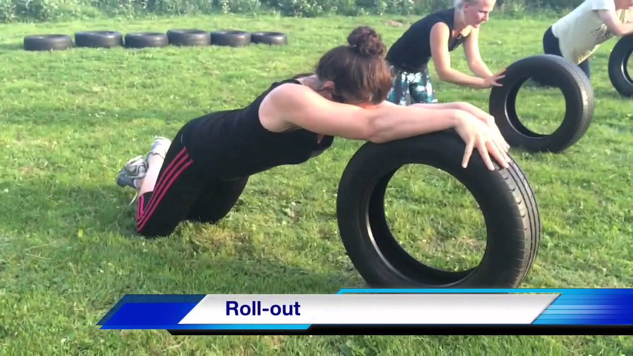 Top 36 great Car Tire Bootcamp Exercises. Total Body Fitness Work-Out