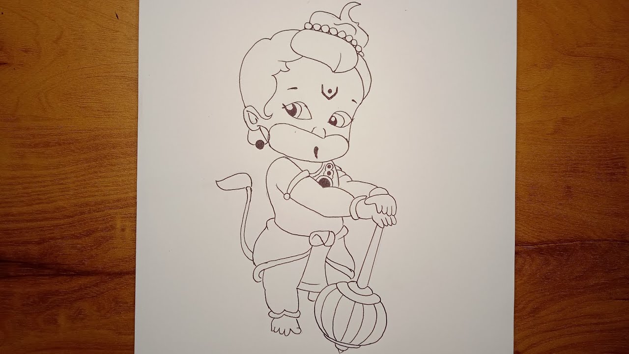 How to Draw Lord Hanuman Step by Step | Easy Hanuman Drawing for Beginners