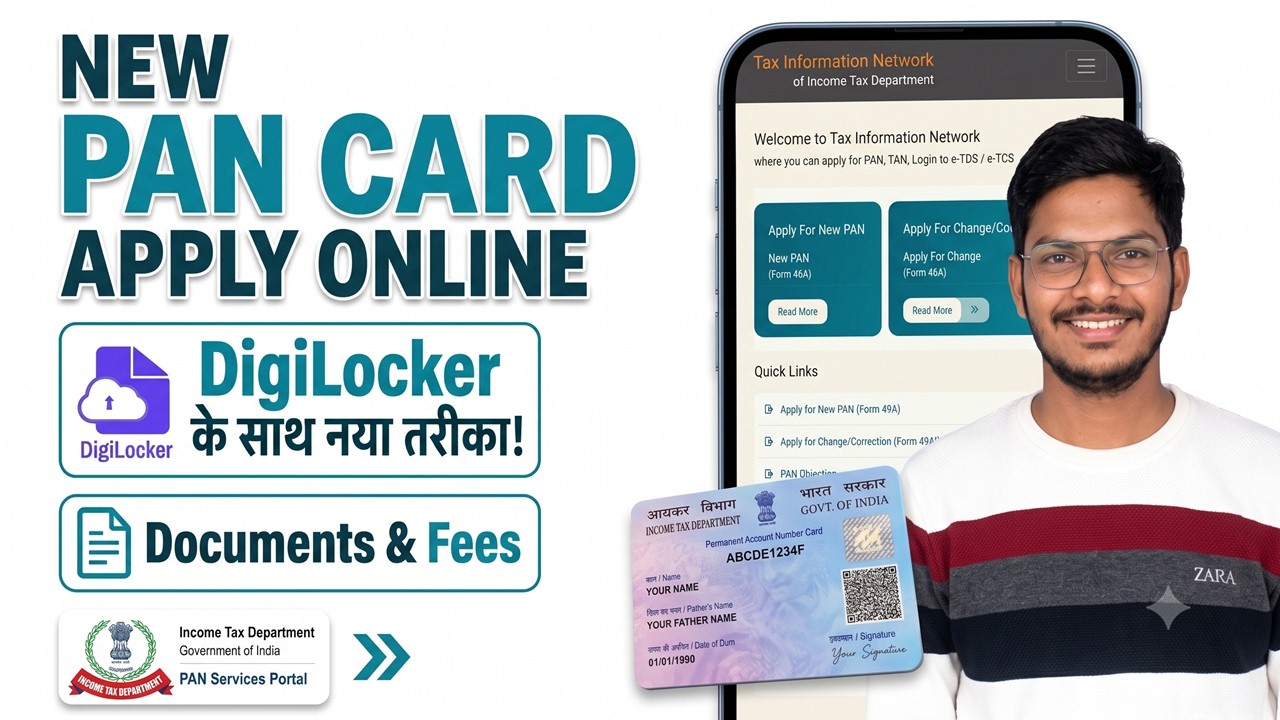 PAN Card Apply Online 2026 | How to Apply New PAN Card Online | DigiLocker PAN Card Apply Online
