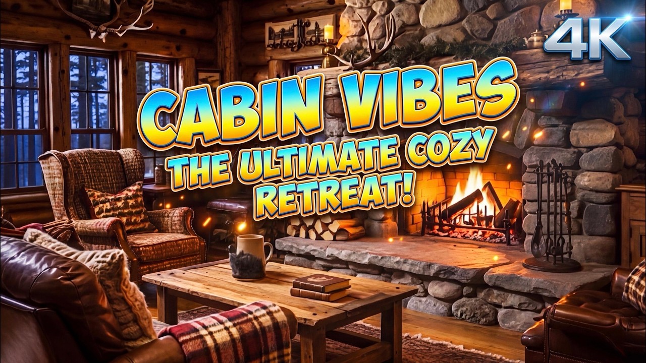 Ultimate Cozy Fireplace at Night  🔥 8 Hours of Crackling Fire Sounds
