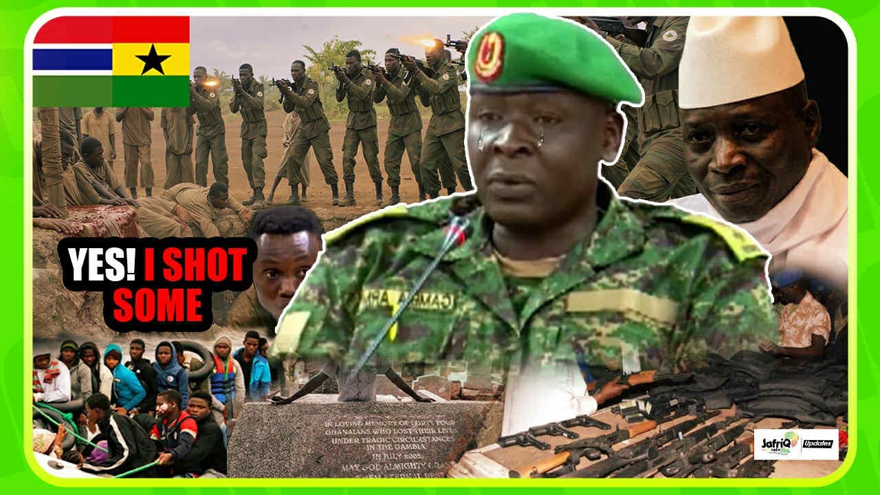 HORROR😢 Gambian soldier confesses SHOOTIN 44 Ghanaian migrants&Spent €100 from victim after killings