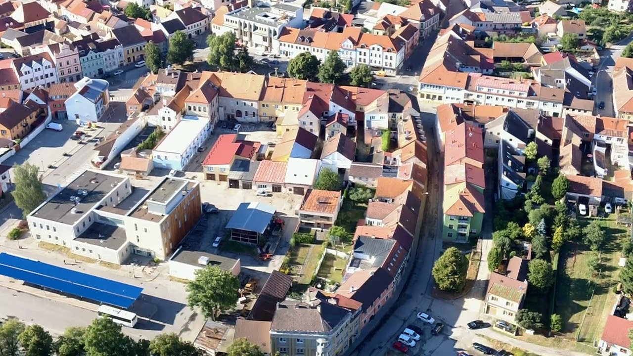 Trhové Sviny z výšky 2023