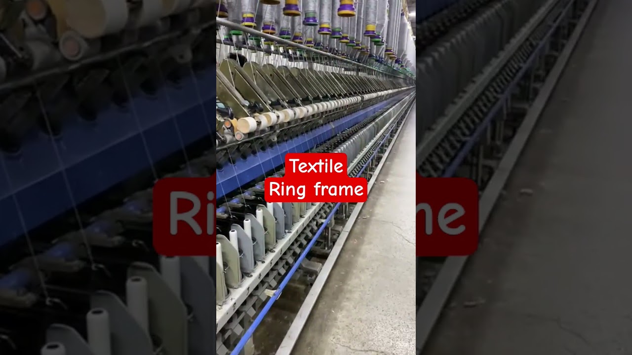 Textile Ring frame #textile #machine #spinning