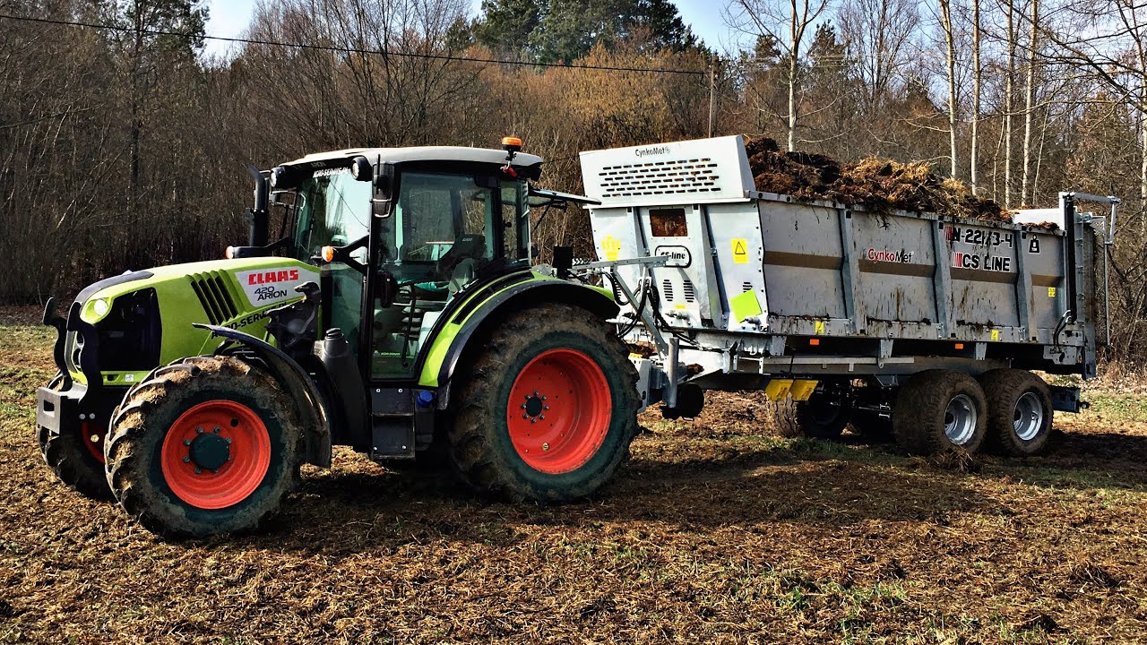 Rozrzucanie obornika nowym nabytkiem 2021 CLAAS ARION 420 & CYNKOMET CS LINE #NOWENABYTKI2021