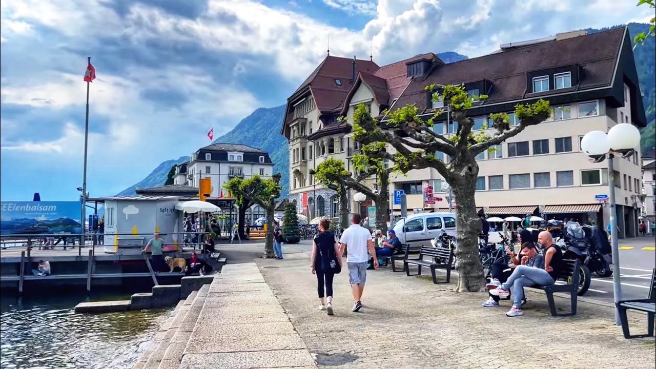 Beautiful Swiss City 🇨🇭Morschach || Walking ||Travel Guide